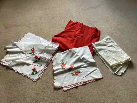 Photo of free Christmas table cloths and napkins (Ashington NE63) #1
