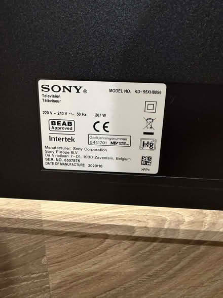 Photo of free 55 inch sony tv (Astley CV10) #4