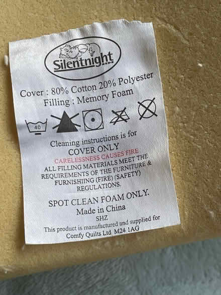 Photo of free Shaped memory foam support pillow (Sale M33) #2