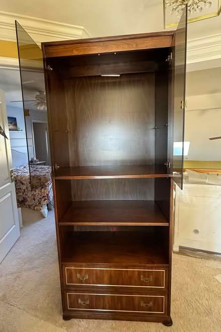 Photo of free Tall Wooden Cabinet-Good Condition (Alexandria Twp. in Hunterdon) #1