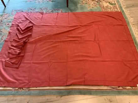 Photo of free Burnt orange Tablecloth (East Palo Alto) #1