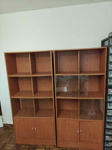 Photo of free 2 book shelves with glass door (Pasir Panjang Road) #1