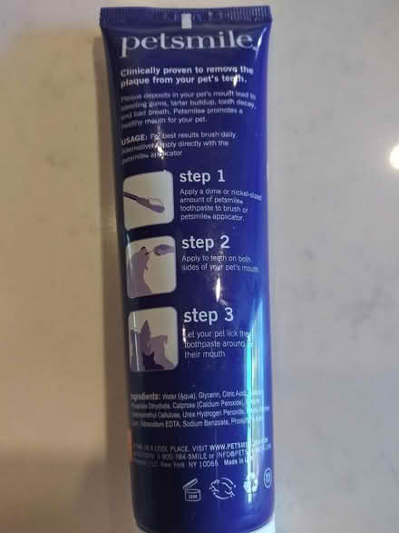 Photo of free Pet toothpaste - Petsmile (near Spring Ridge frederick) #2