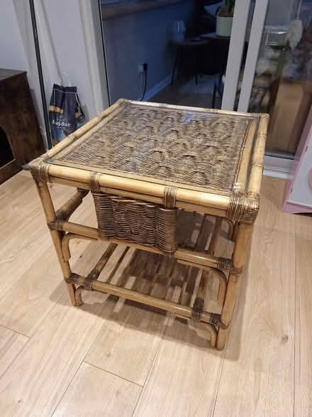 Photo of free Wicker glass top table (Manor Top S12) #1