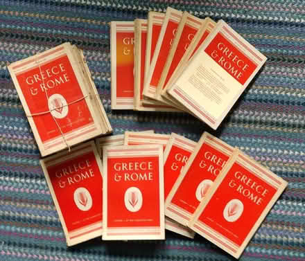 Photo of free set of periodicals "greece and rome" (West Marina TN38) #1