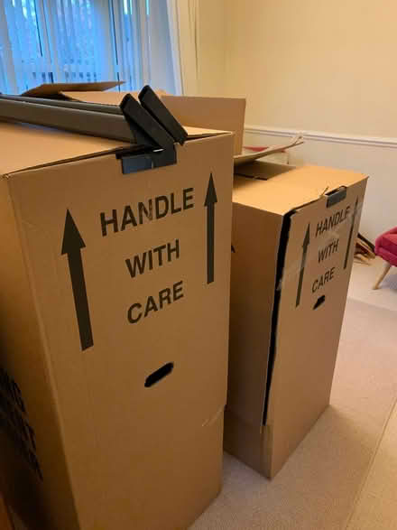 Photo of free 4 wardrobe boxes (Handsacre ws15) #2