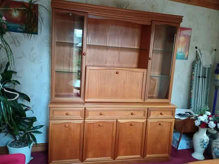 Photo of free Teak Glass cabinet (Nathan make) (Waterlooville PO8) #1