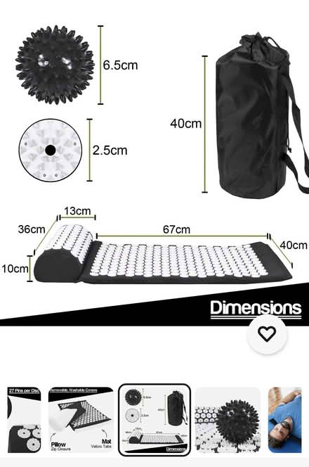 Photo of free New Accupressure Mat in bag (CB4 3) #2