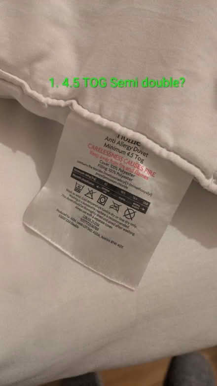 Photo of free 3x different size duvets (Moyser Road SW16) #2