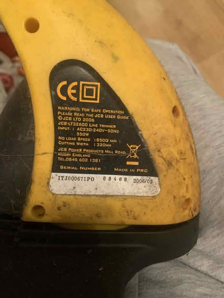 Photo of free JCB Electric Strimmer (Chelmsford CM2) #4