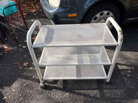 Photo of free White metal utility cart (Rhinebeck village) #1