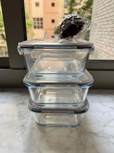 Photo of free 3 Glass Food Storage Containers (Midtown East) #1