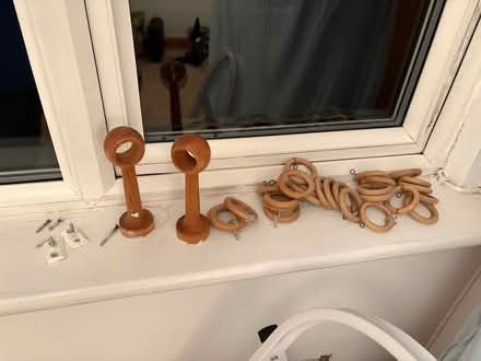 Photo of free Wooden curtain rail (SE22) #3
