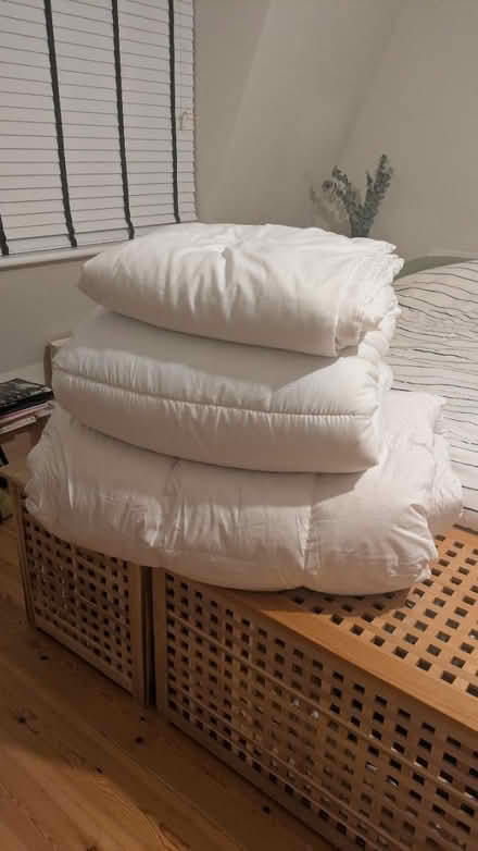Photo of free 3x different size duvets (Moyser Road SW16) #1