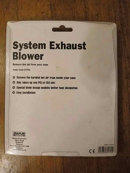 Photo of free Computer internal fan (West Bridgford NG2) #2