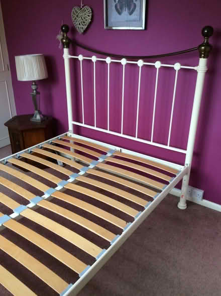 Photo of free Double bed base with cast iron head and foot board (Dronfield Woodhouse S18) #2