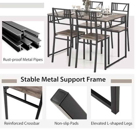 Photo of free COSTWAY Dining Table and Chairs 4 (SL1 1FF) #1