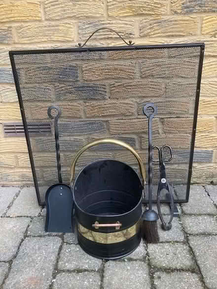 Photo of free Firescreen and fireplace accessories (Paddock Wood TN12) #1