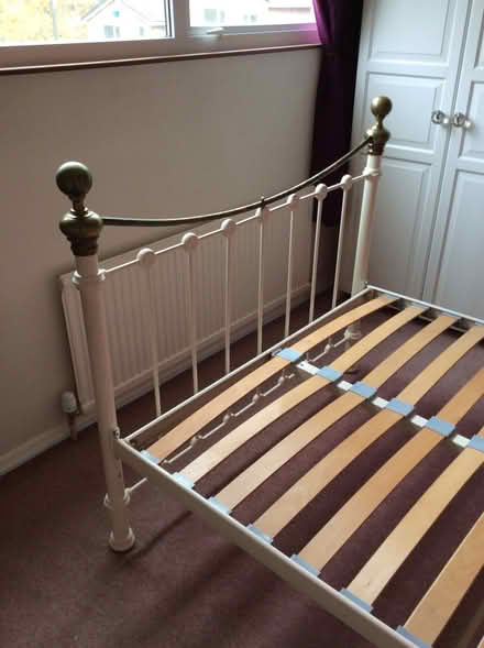 Photo of free Double bed base with cast iron head and foot board (Dronfield Woodhouse S18) #3