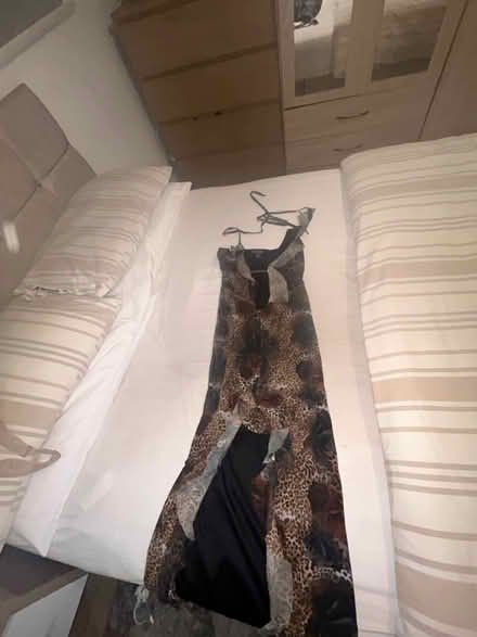 Photo of free Leopard print midi dress (Coulsdon town station) #2