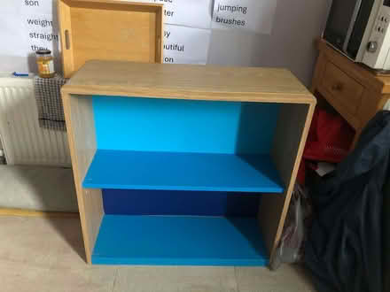 Photo of free Matching Chest of Drawers and Bookcase in blue (Woodseats S8) #2