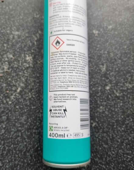 Photo of free Hairspray 400 ml (Croydon) #2