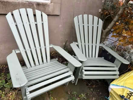 Photo of free 2 outside chairs (BD23 Skipton) #1