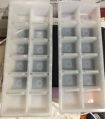 Photo of free New-White plastic Ice Cube Trays (Liverpool L6) #2
