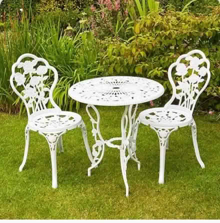 Photo of Metal garden table and chairs (Patcham Brighton) #1