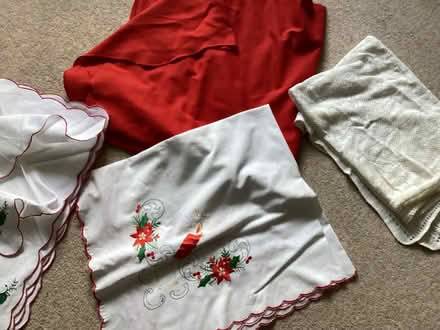 Photo of free Christmas table cloths and napkins (Ashington NE63) #2
