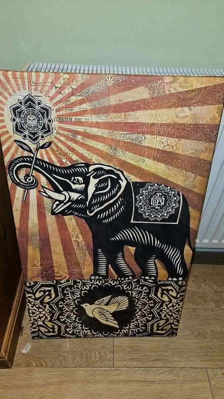 Photo of free Elephant art on canvas (Buggs Bottom RG4) #1