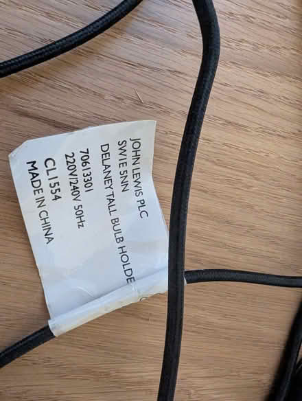 Photo of free John Lewis lamp (Portslade by Sea BN3) #2
