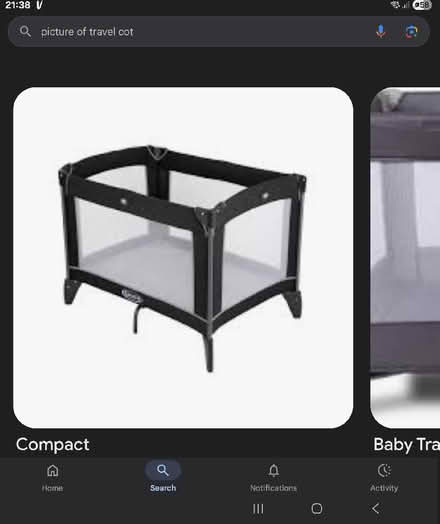 Photo of Travel cot (Acton W3) #1