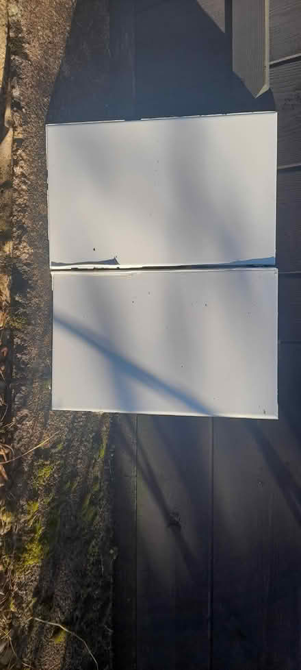 Photo of free 12 Porcelanosa white ceramic bathroom tiles (Burbage SK17) #2