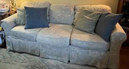 Photo of free Full size comfy couch (Greenfield. Near GCC) #1