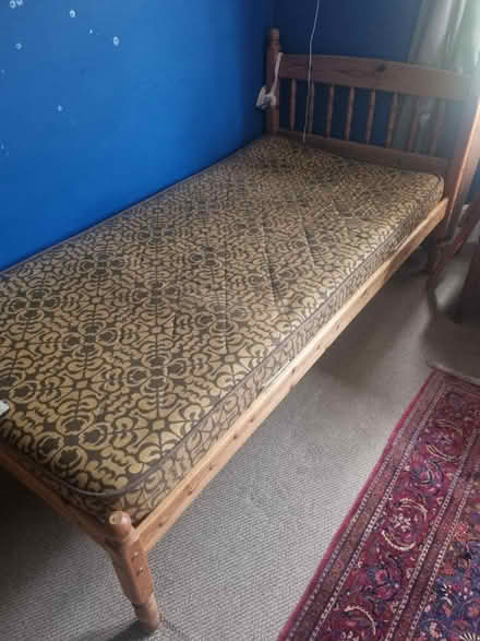 Photo of free Single bed frame and mattress (Tonbridge) #1