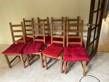 Photo of free 8 kitchen chairs. (Caldbeck CA7) #1