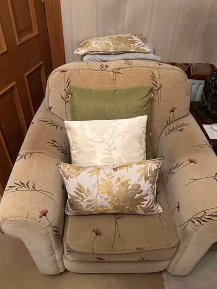 Photo of free Immaculate three piece suite (Model Farm road) #3