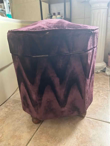 Photo of free Purple storage stool (Moggerhanger, MK44) #1