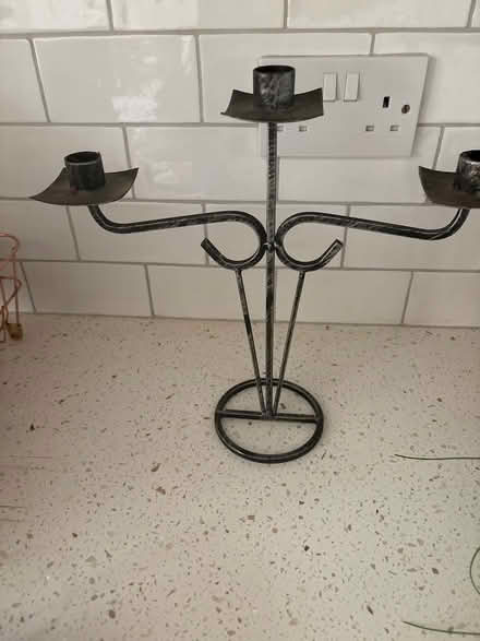 Photo of free Brushed metal candelabra (Boxmoor, Hemel Hempstead) #1