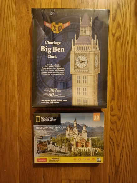 Photo of free 3D puzzles - complete and unused (Wateringbury ME18) #1