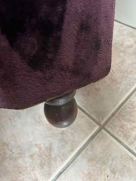 Photo of free Purple storage stool (Moggerhanger, MK44) #2