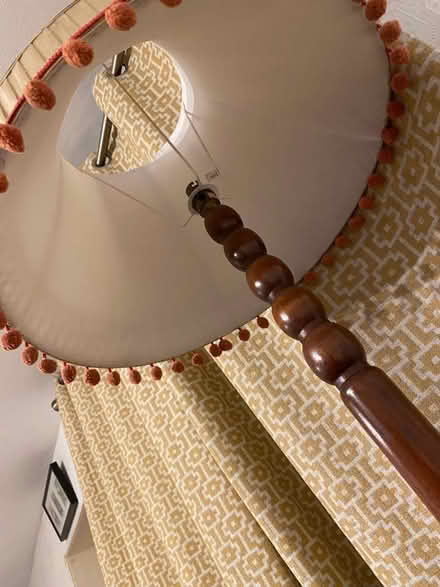 Photo of free Silk Lampshade With Bobble Fringing (CT11) #2