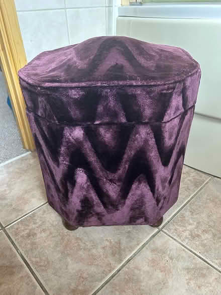 Photo of free Purple storage stool (Moggerhanger, MK44) #3