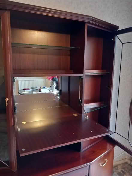 Photo of free Lovely wooden display cabinet with drinks cupboard (Sundon Park LU3) #4