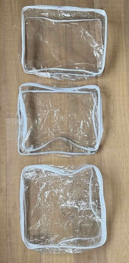 Photo of free 3 zip-up plastic storage bags (East Marden) #1
