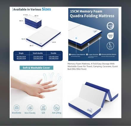 Photo of free Foldable mattress/ guest bed/ seat (Langley Park DH7) #3