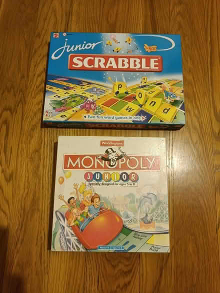 Photo of free Junior Scrabble/Junior Monopoly (Wateringbury ME18) #1