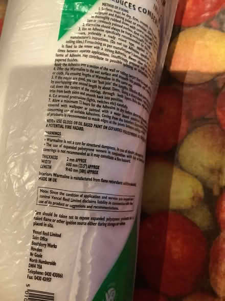 Photo of free Thin polystyrene insulation for behind wallpaper (Bear Flat) #3