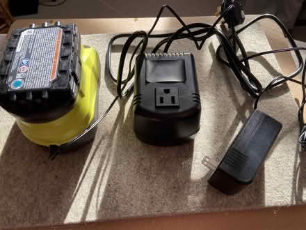 Photo of free Ryobi - battery, charger and convertor (Stratford-upon-Avon CV37) #2